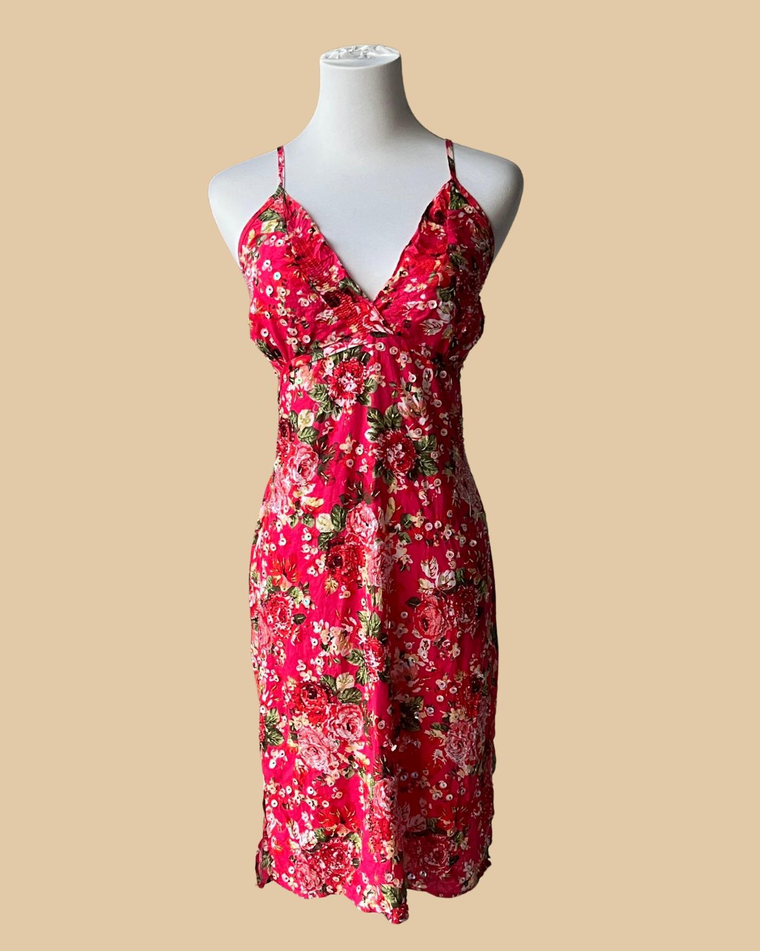 Mela Love London Mini Pink Flower Designed Summer Dress