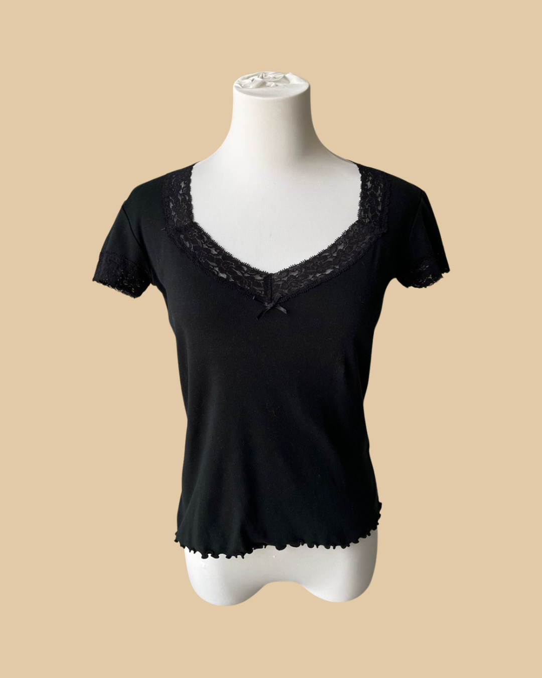 Black Next Laced Vintage Top