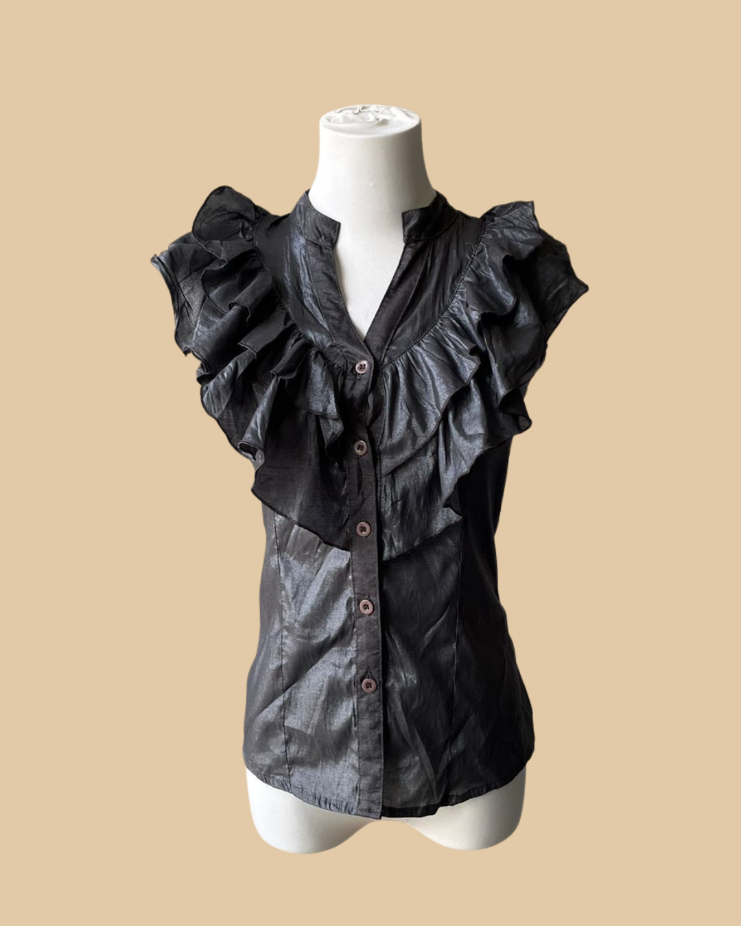 Donna Sparkling Button Up Shirt