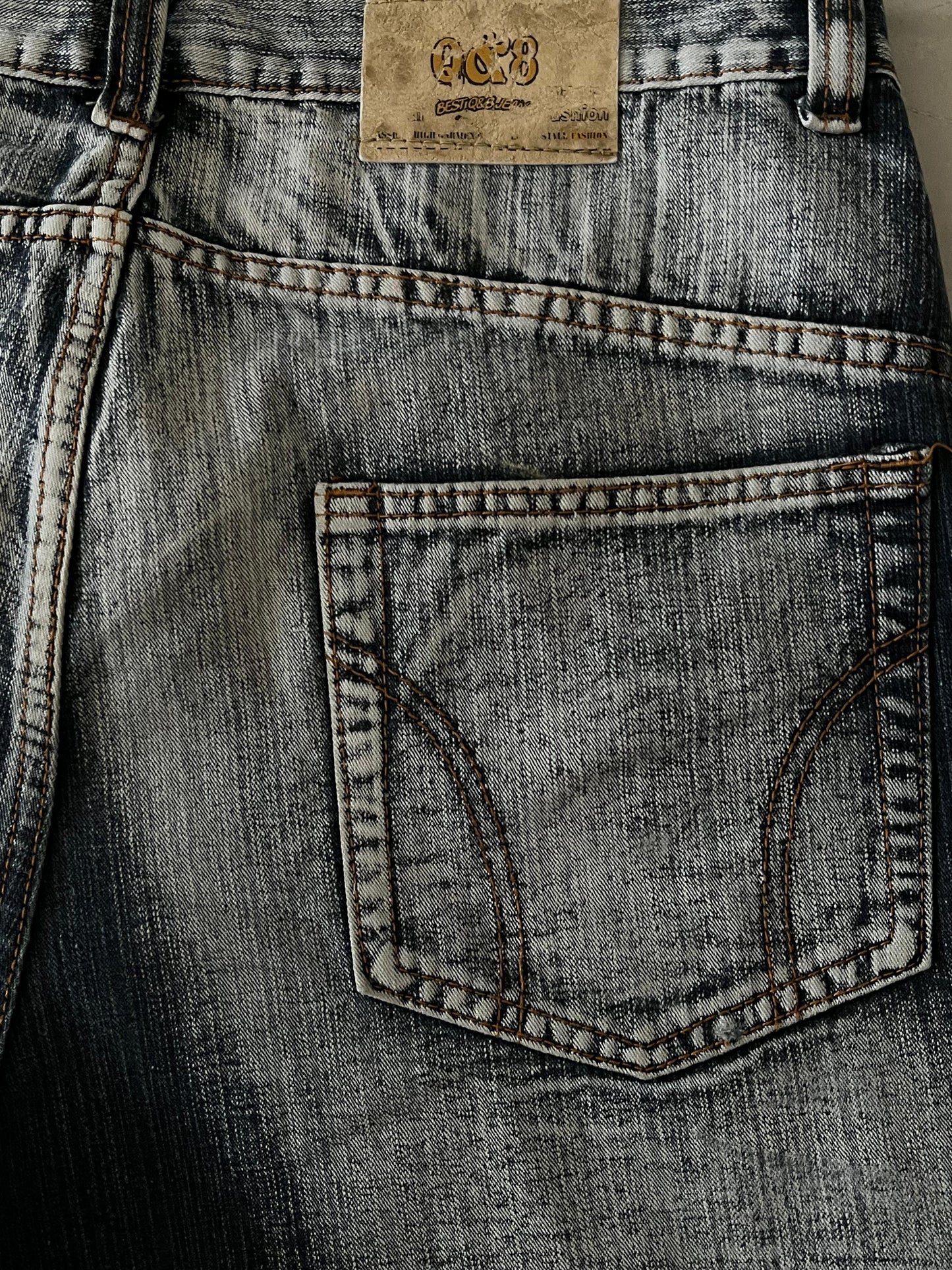 Embroidered Patches Hiphop Jorts