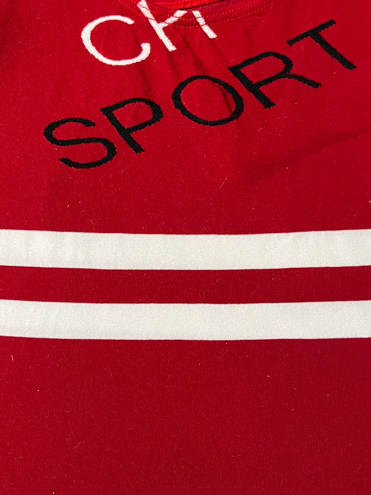 Sport CH Red Striped Tank Top