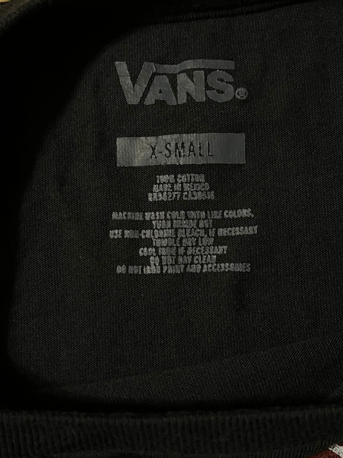 Vans Vintage "Off the wall" Black Baby Tee