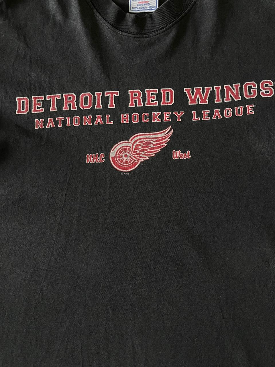 Detroit Red Wings Black Tee