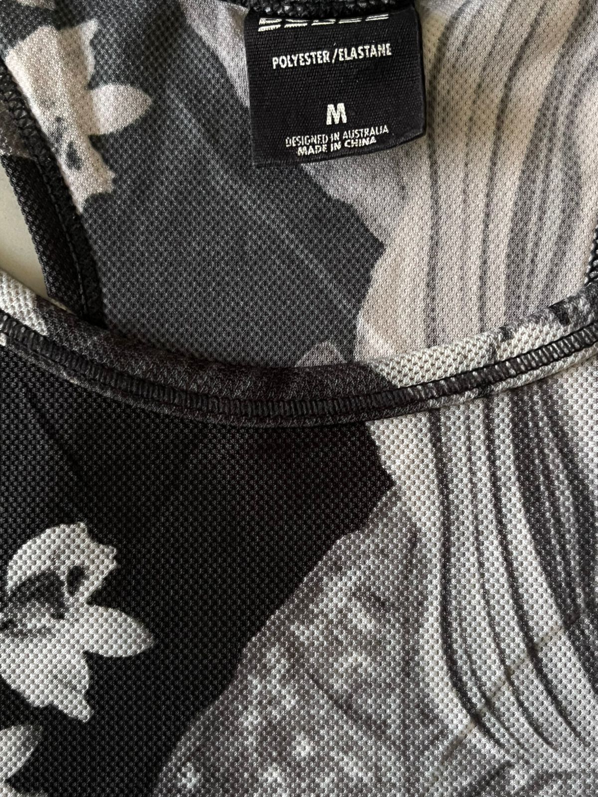 Black Flower Tank Tops