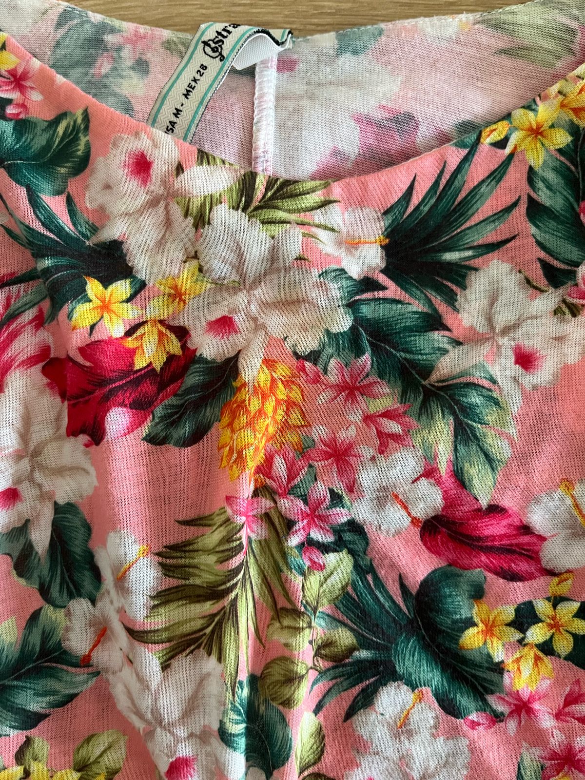 Stradivarius Summer Flower Design Crop Top