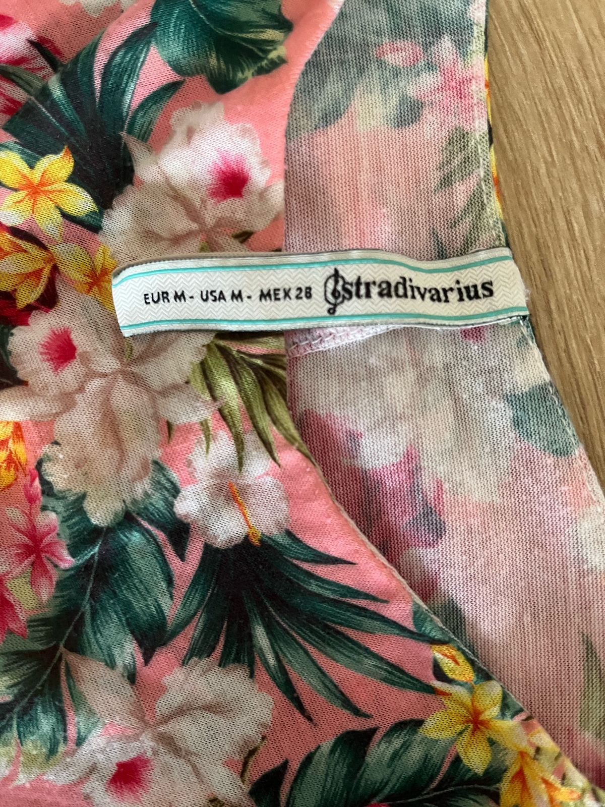 Stradivarius Summer Flower Design Crop Top