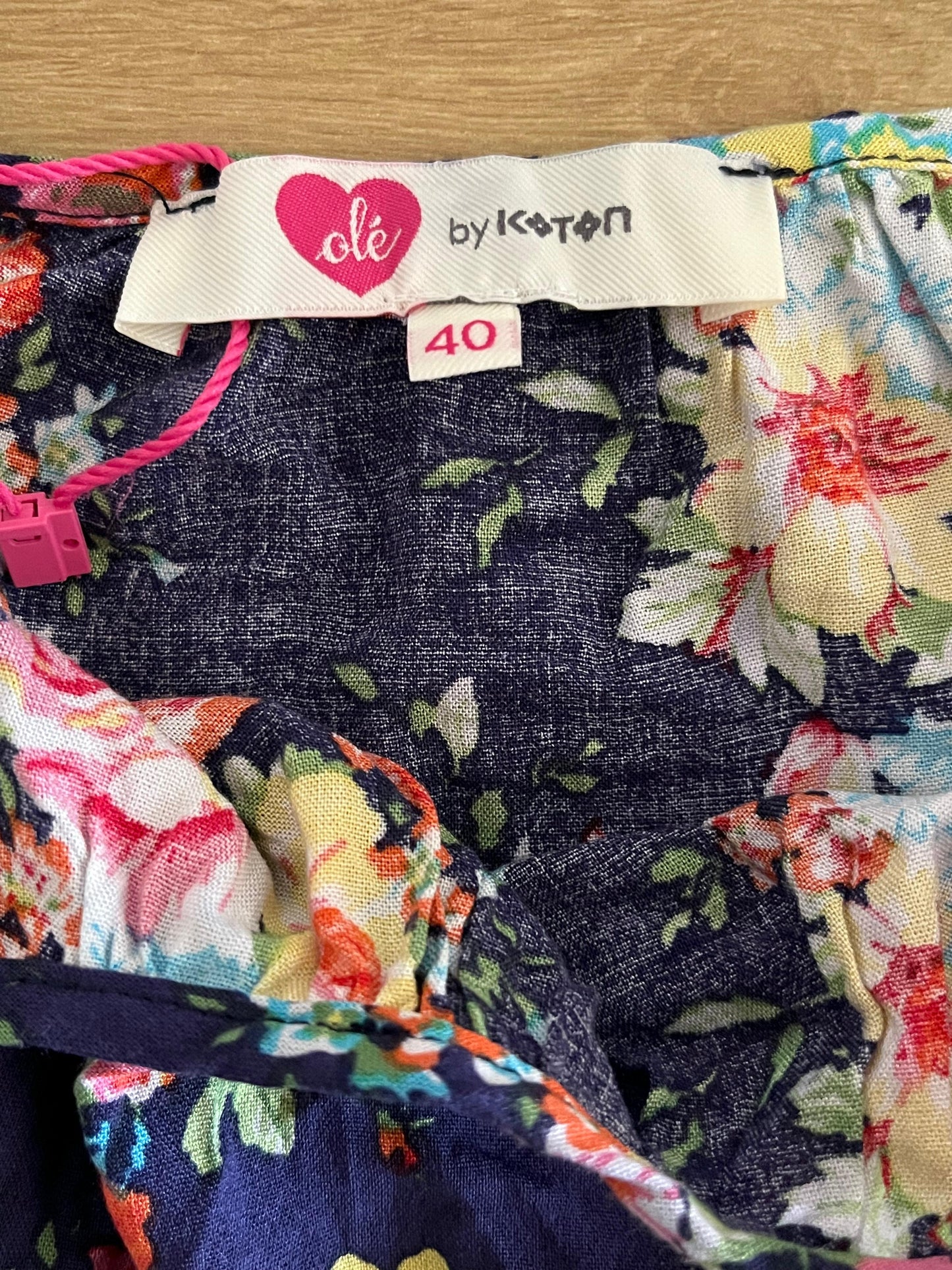 Koton Colorful Flower Designed Sleeveless Top