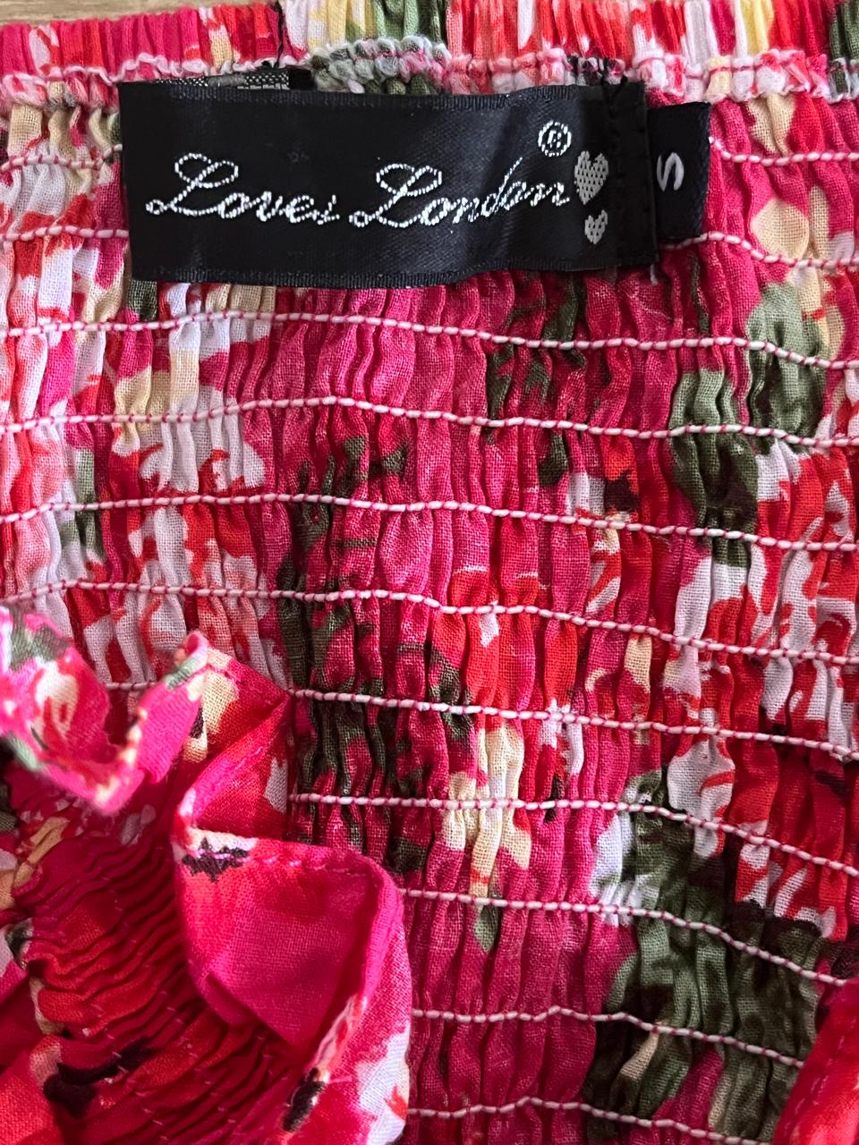 Mela Love London Mini Pink Flower Designed Summer Dress