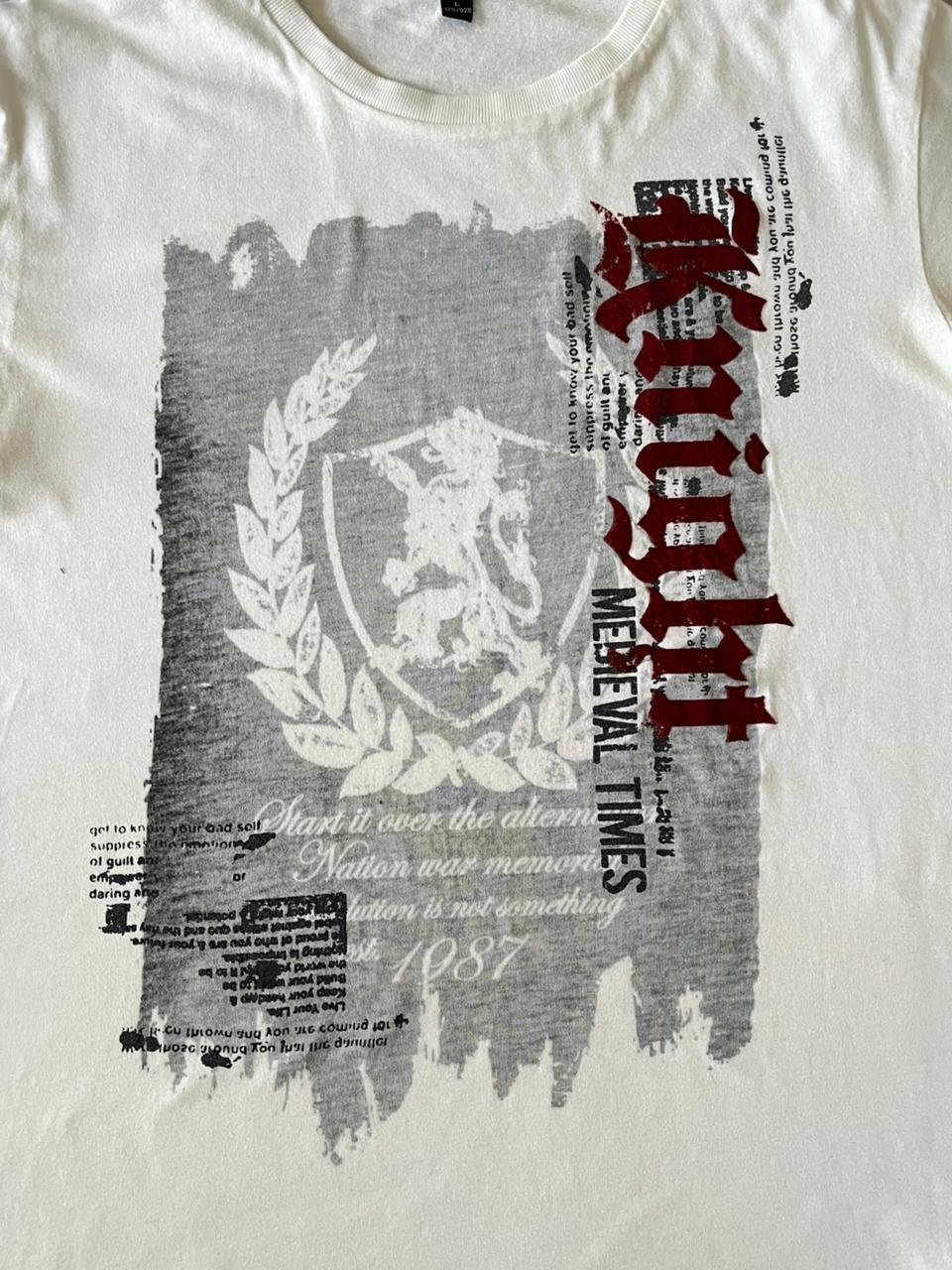 Knight Medieval Times White Tee