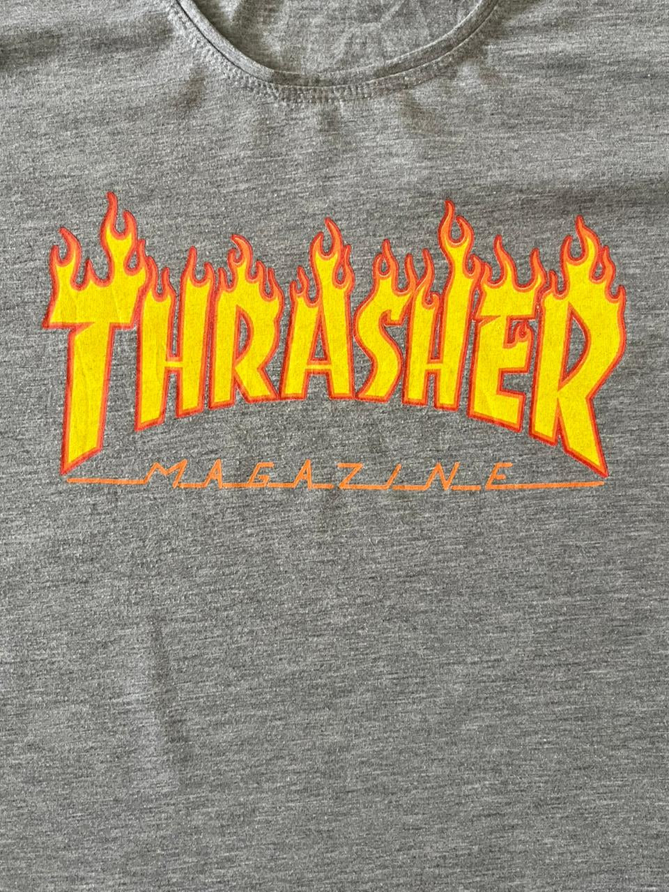 Thrasher Grey Crew Neck Tee