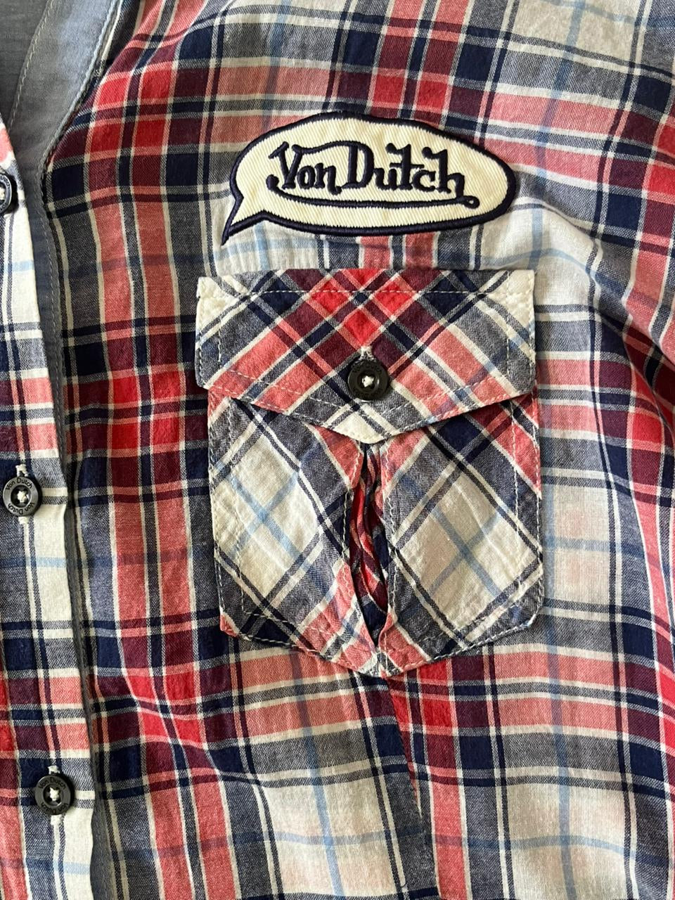 Von Dutch Quarter Sleeve Striped Shirt