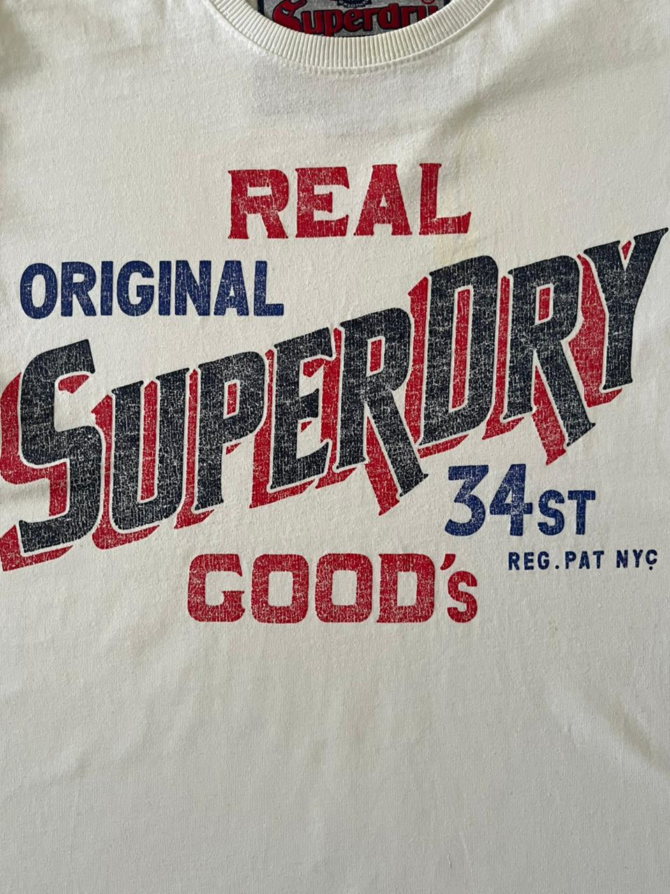 Super Dry White Vintage Tee