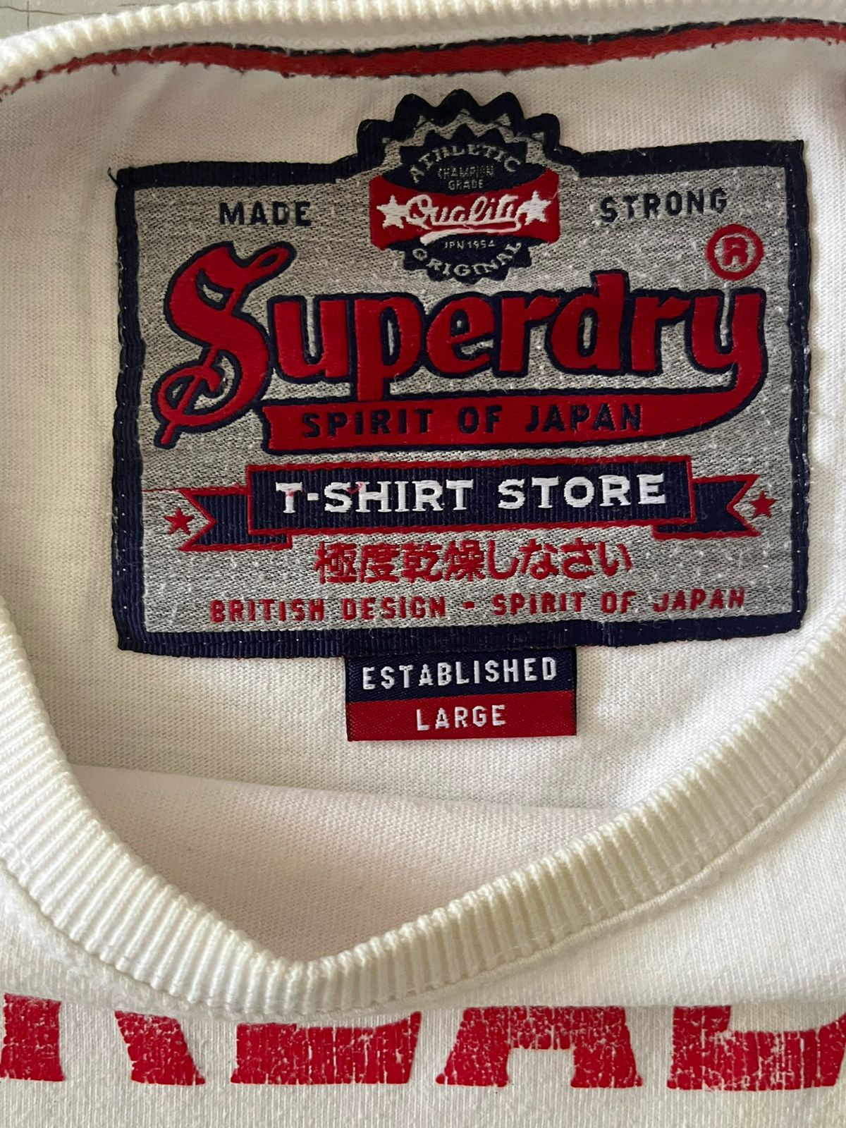 Super Dry White Vintage Tee