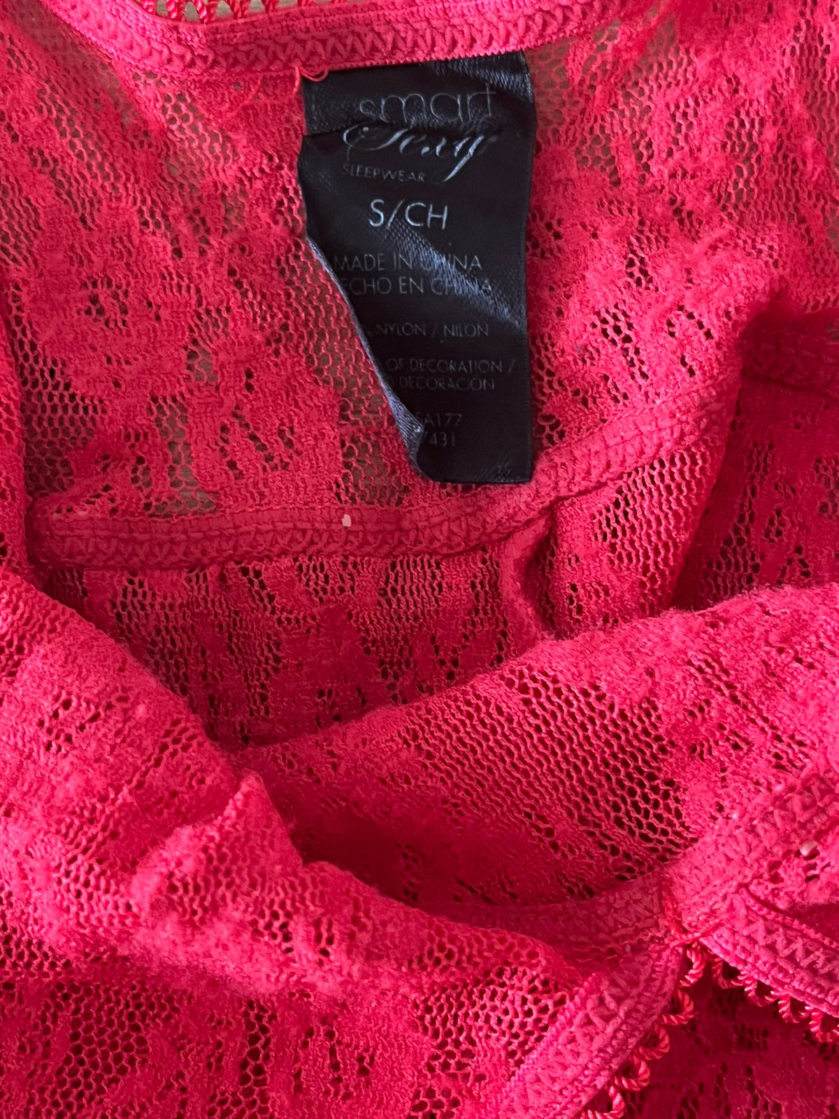 Red Laced Sleeveless Women's Top