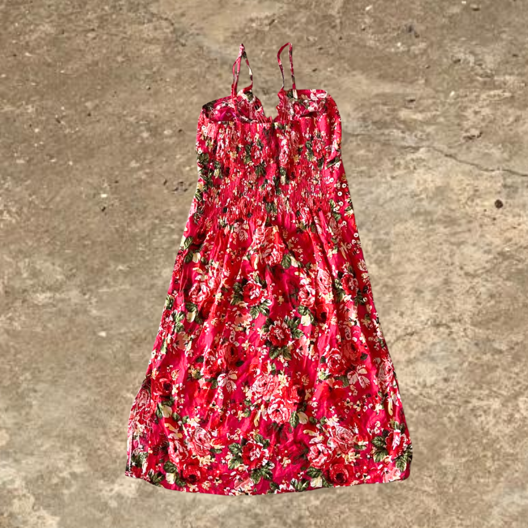 Mela Love London Mini Pink Flower Designed Summer Dress