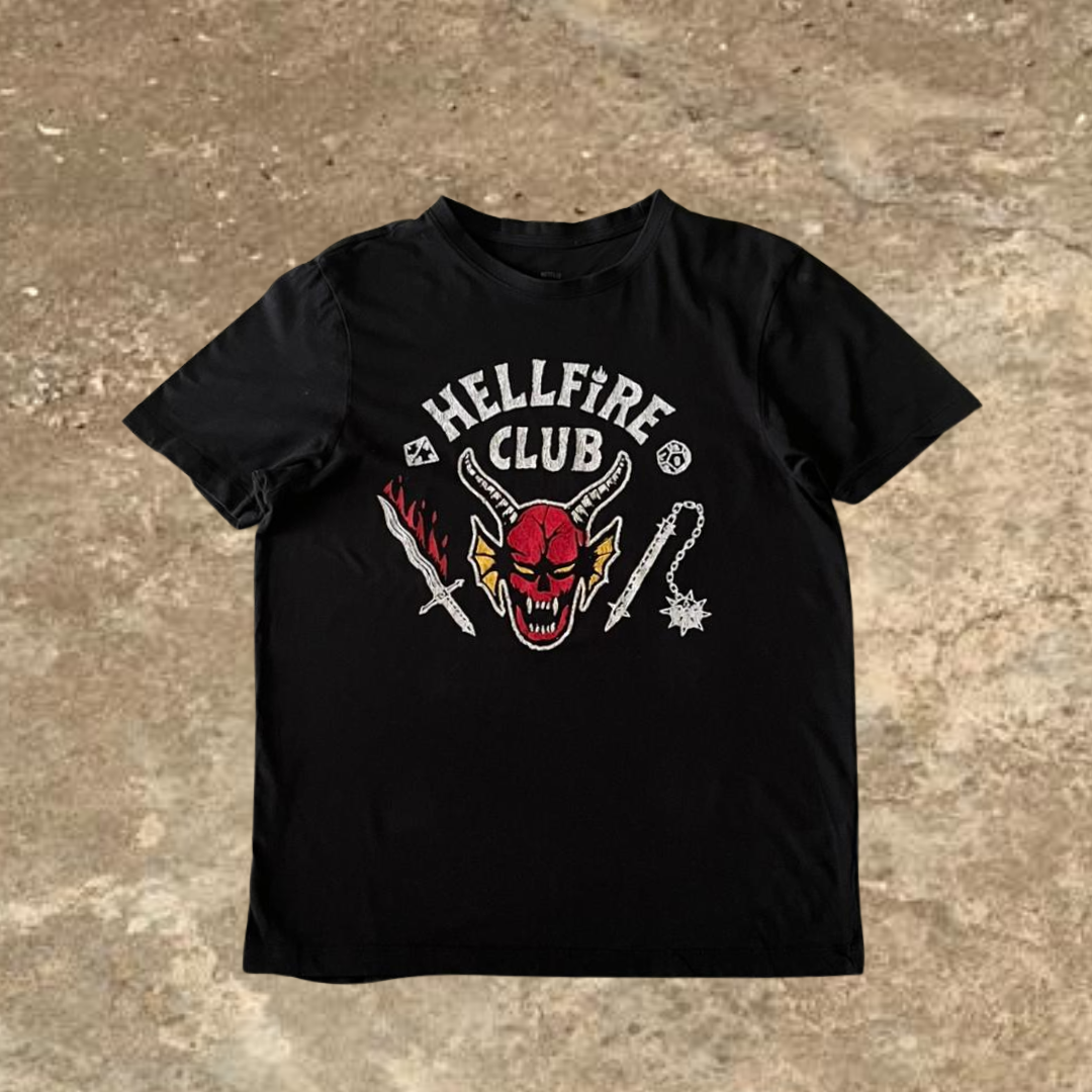 Black Hellfire Club Stranger Things Tee