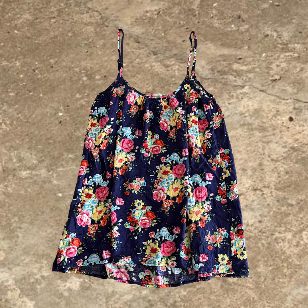 Koton Colorful Flower Designed Sleeveless Top