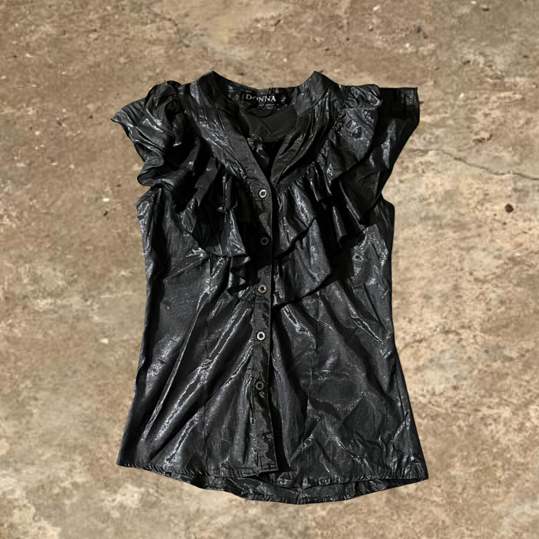 Donna Sparkling Button Up Shirt