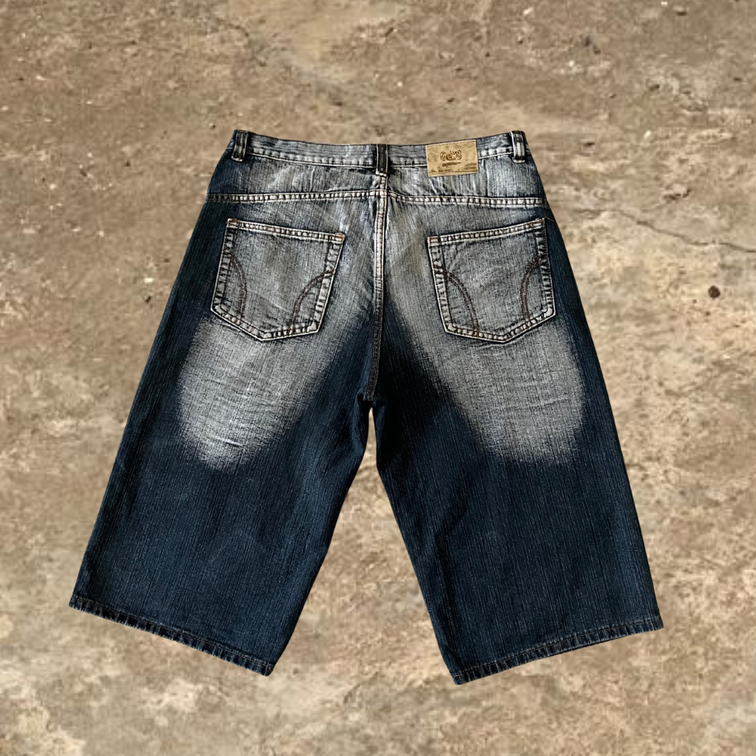 Embroidered Patches Hiphop Jorts