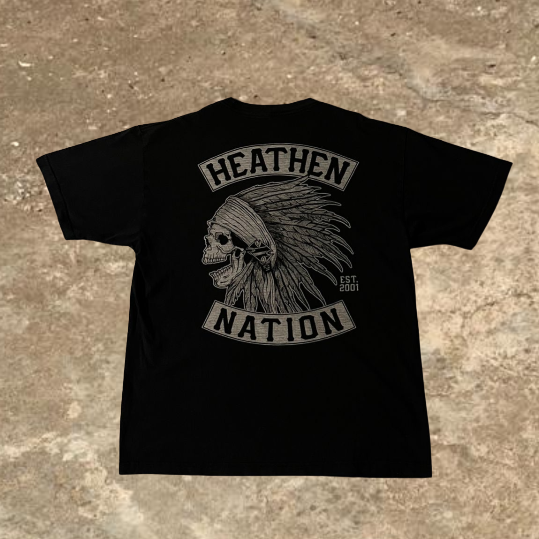 Heathen Nation Large Black Tee