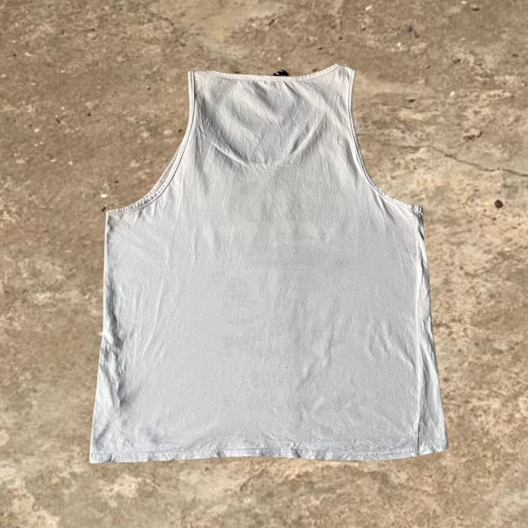 Twisted Ink Los Angeles White Tank Top