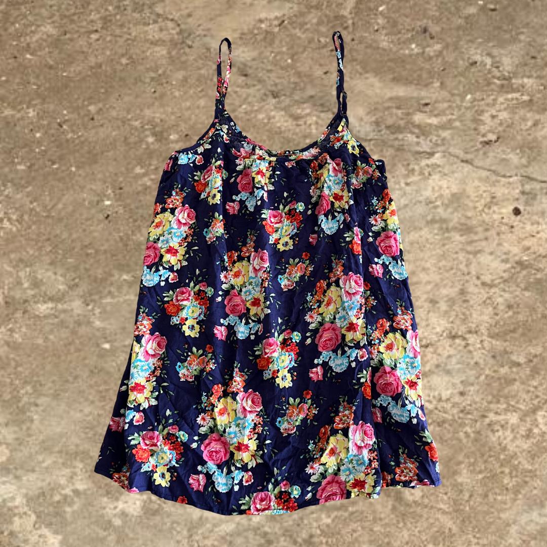 Koton Colorful Flower Designed Sleeveless Top