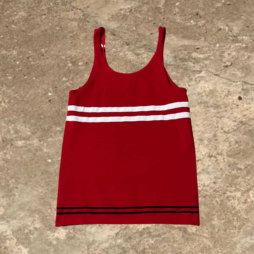 Sport CH Red Striped Tank Top