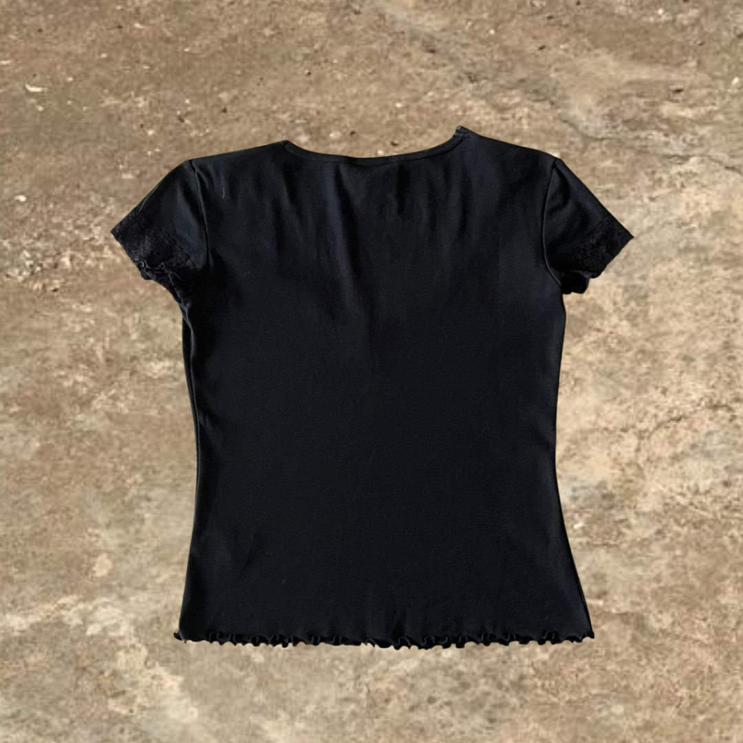Black Next Laced Vintage Top