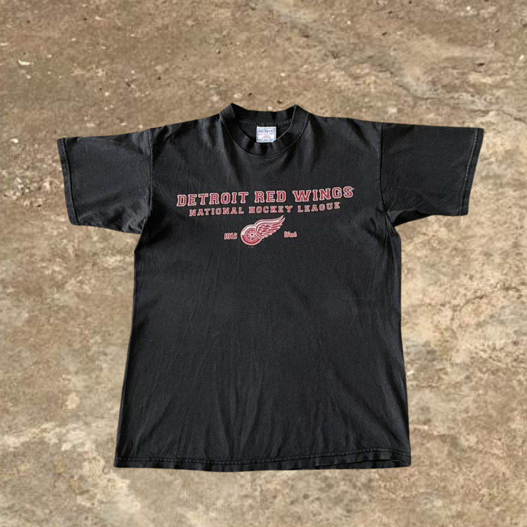 Detroit Red Wings Black Tee