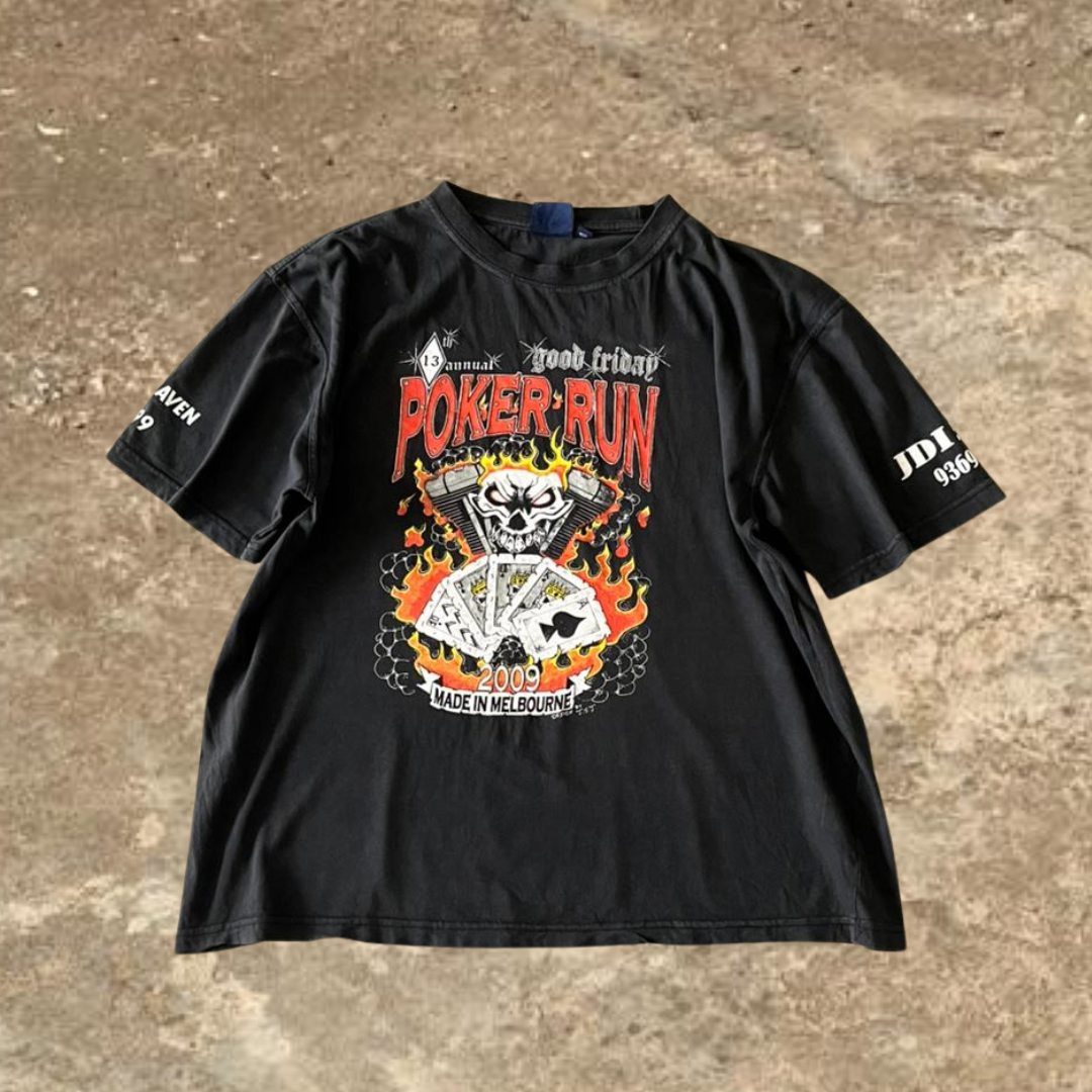 Poker Run Black Short Sleeve Men's Tee