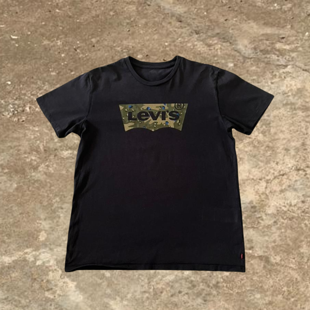 Levis Black Camo Logo Tee