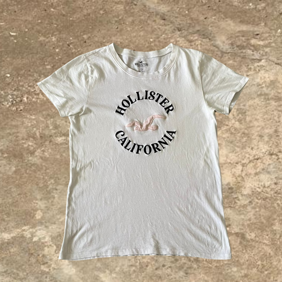 Hollister California White Tee