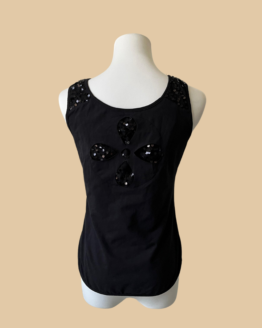 Sparkly Black Women's Tank Top