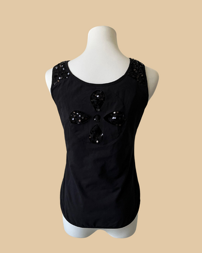 Sparkly Black Women's Tank Top
