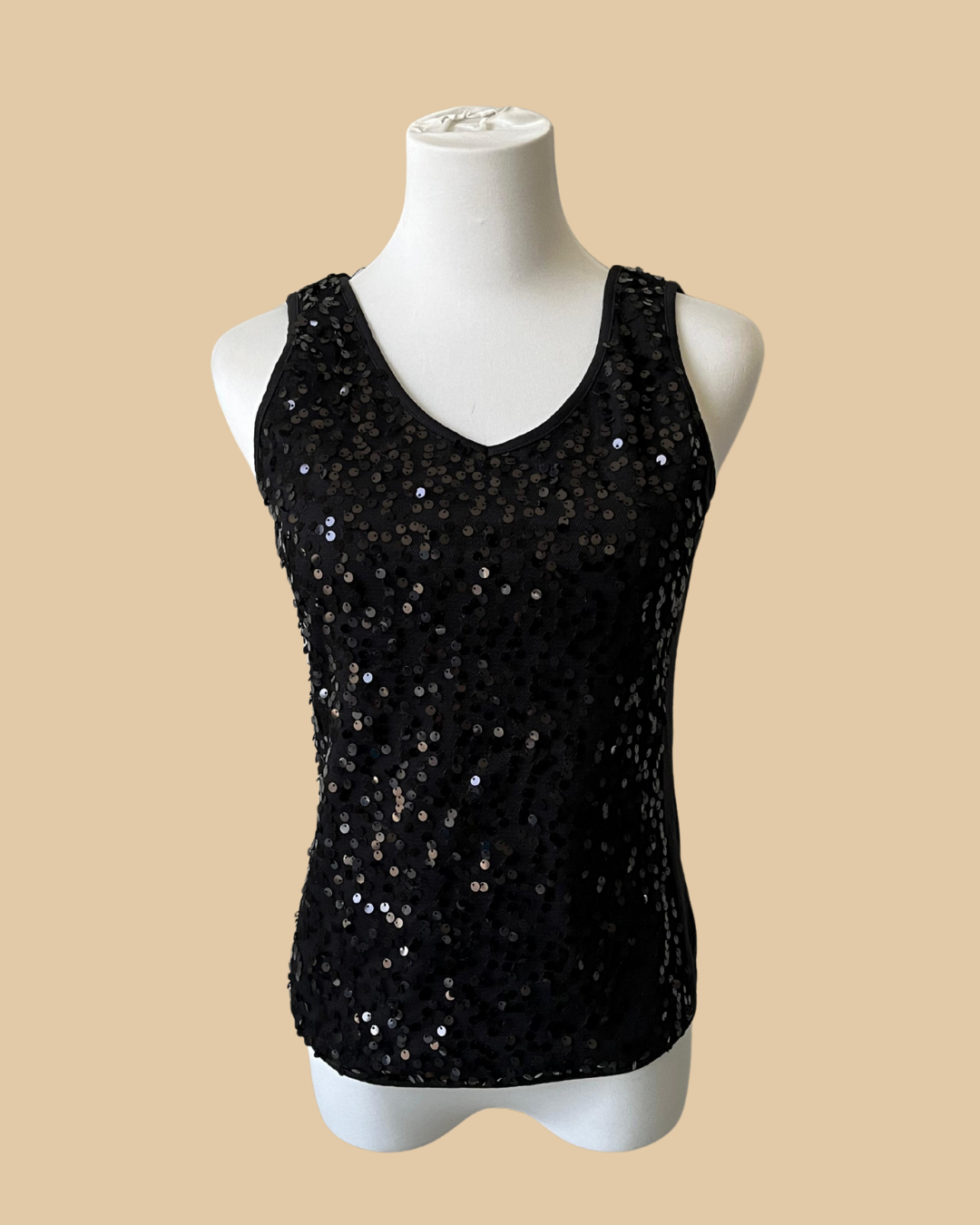 Sparkly Black Women's Tank Top
