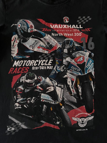 Vauxhaul International North West 200 MotorCycle Races Black Tee