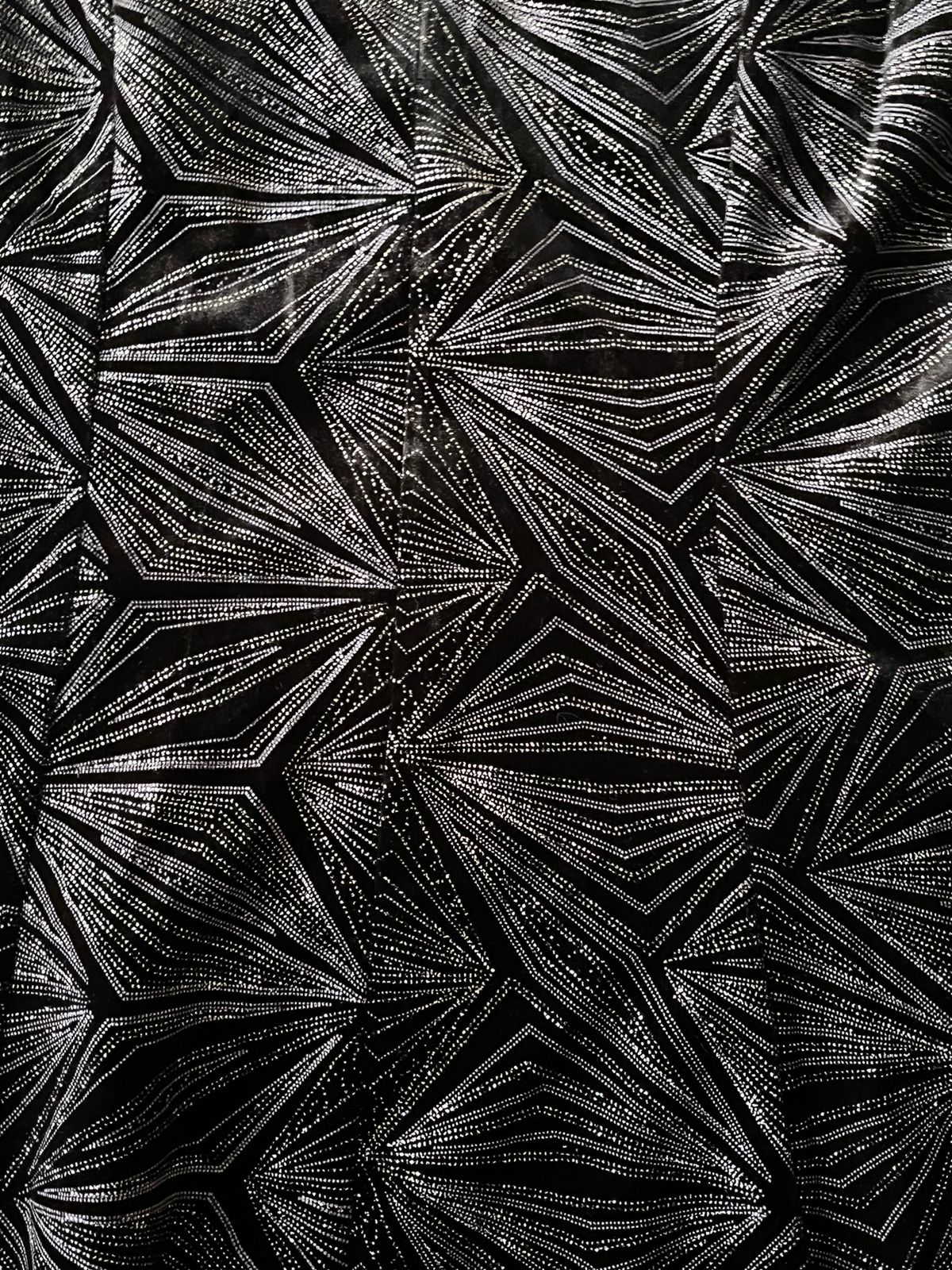 Black Sparkly Mid Skirt