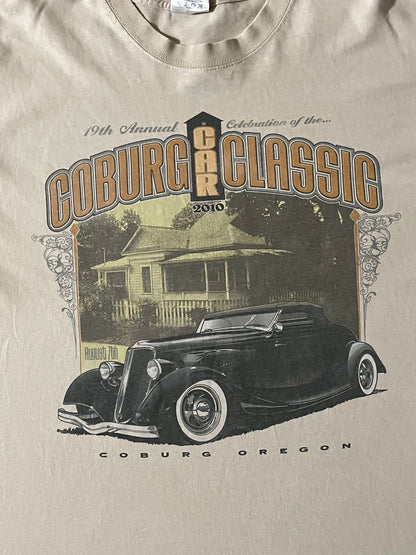 Vintage Coburg Car Classic 2010 Beige Tee