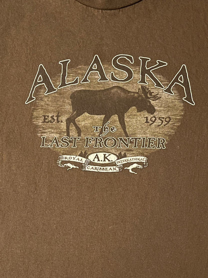 Alaska The Last Frontier Brown Tee