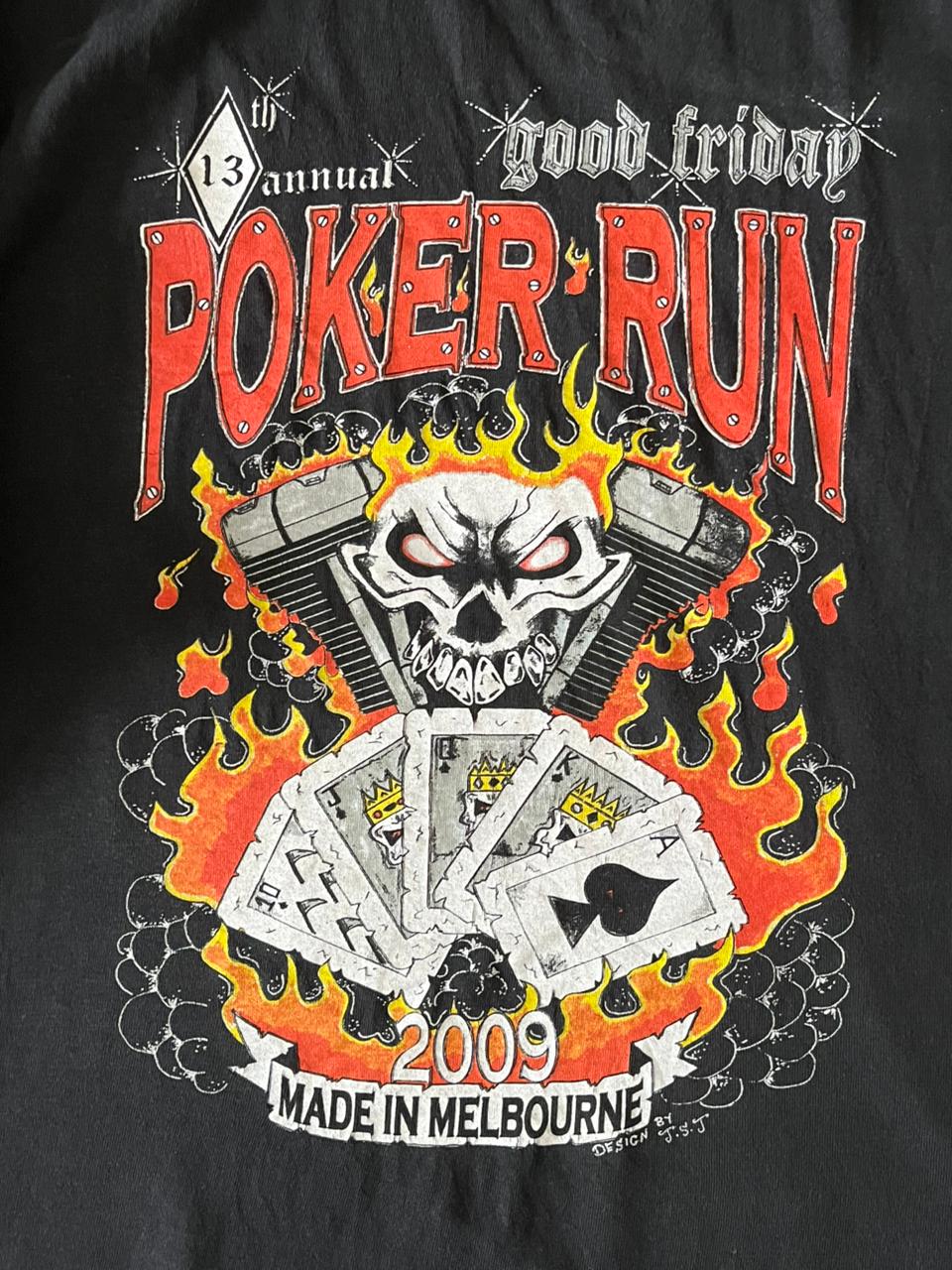 Poker Run Black Short Sleeve Men's Tee