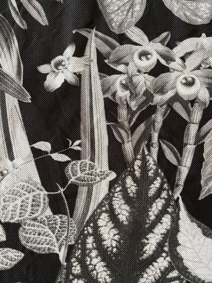 Black Flower Tank Tops
