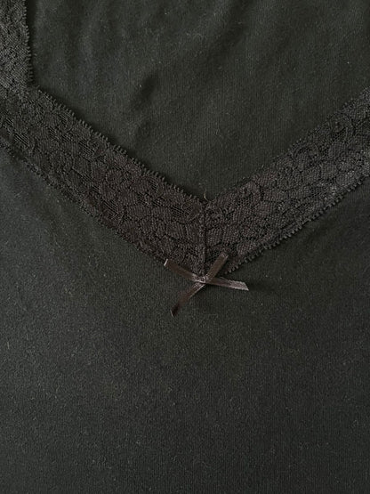 Black Next Laced Vintage Top