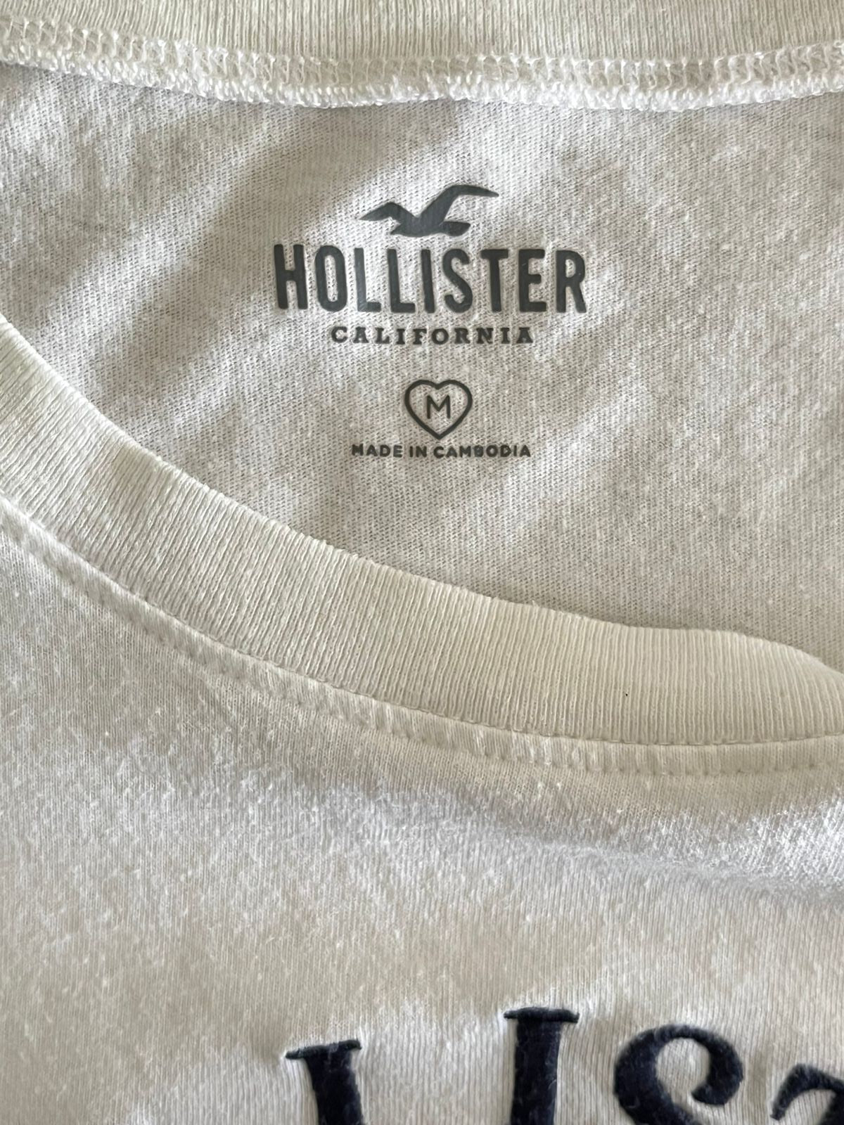 Hollister California White Tee