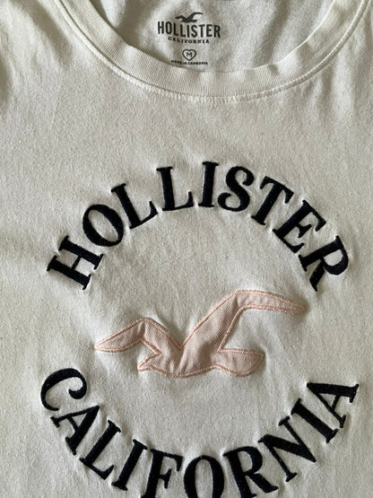 Hollister California White Tee