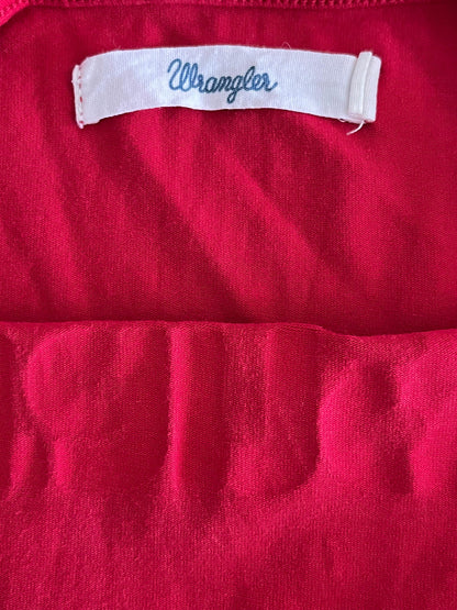 Wrangler Red Body Suit Women's Top