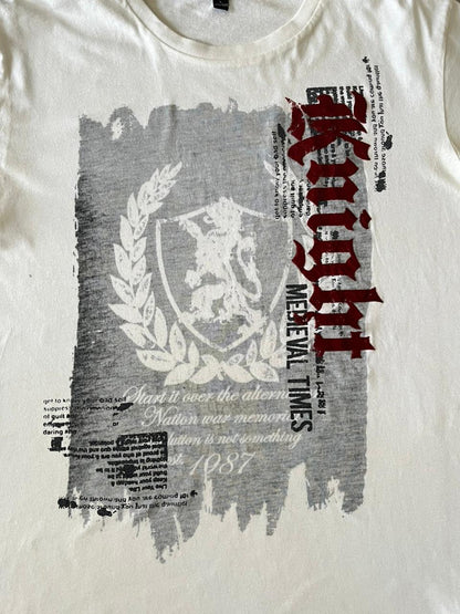 Knight Medieval Times White Tee