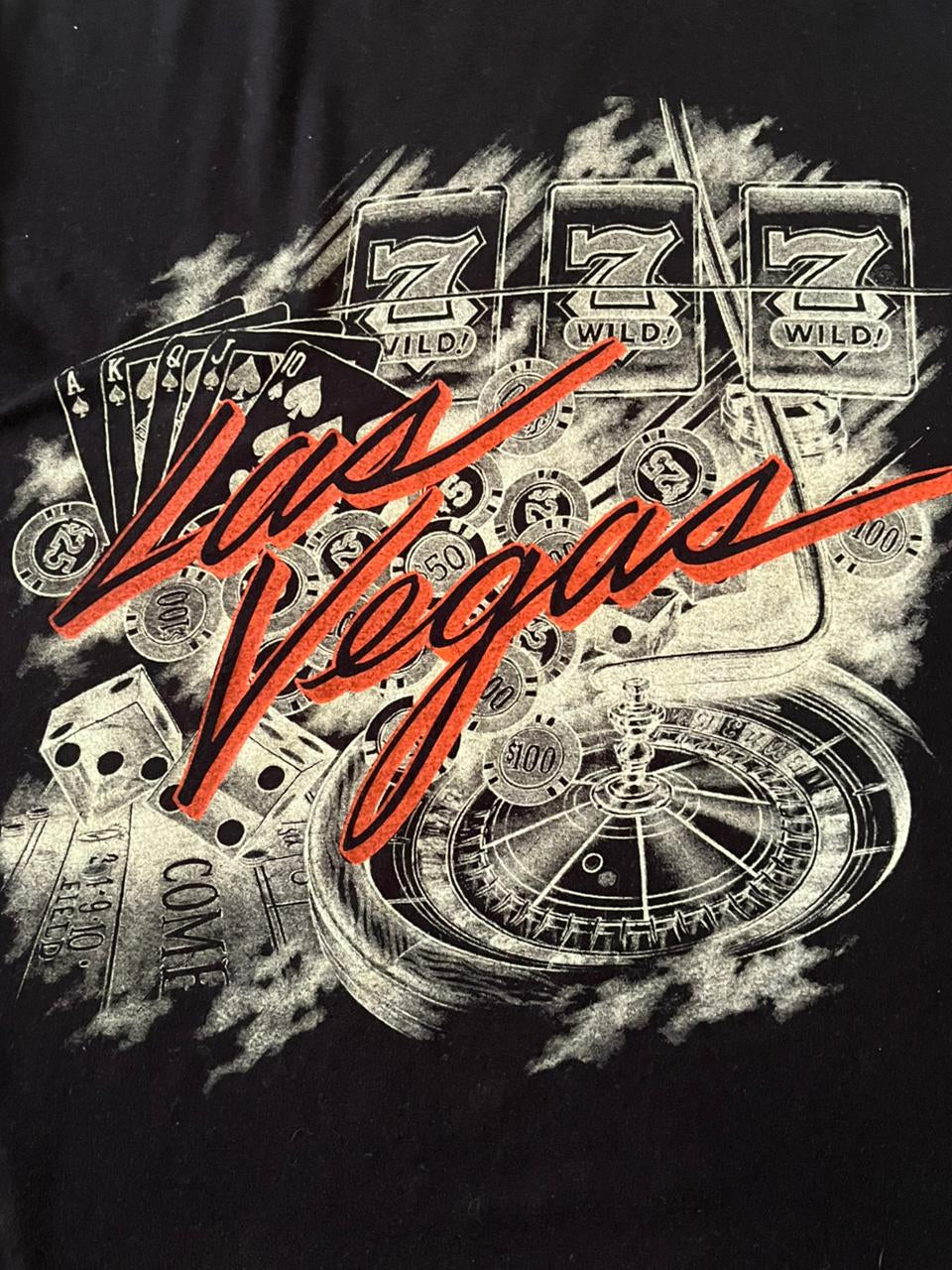 Las Vegas Black Crew Neck Tee