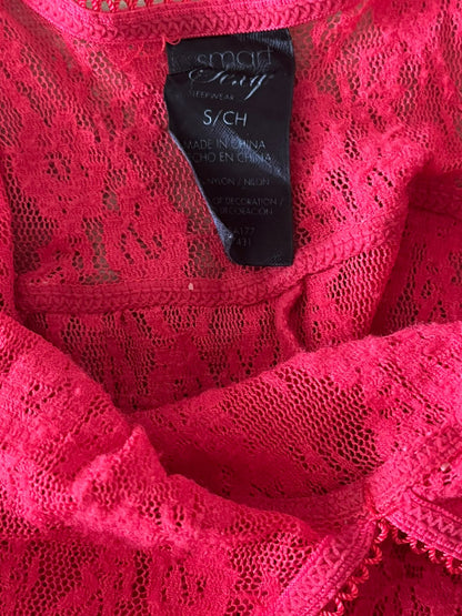 Red Laced Sleeveless Women's Top