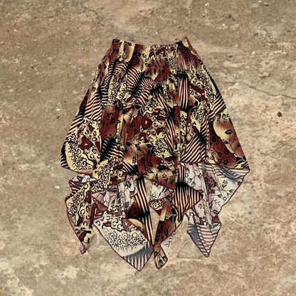 Flower Designed Summer Beach Skirt