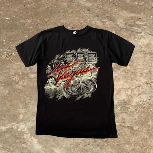 Las Vegas Black Crew Neck Tee